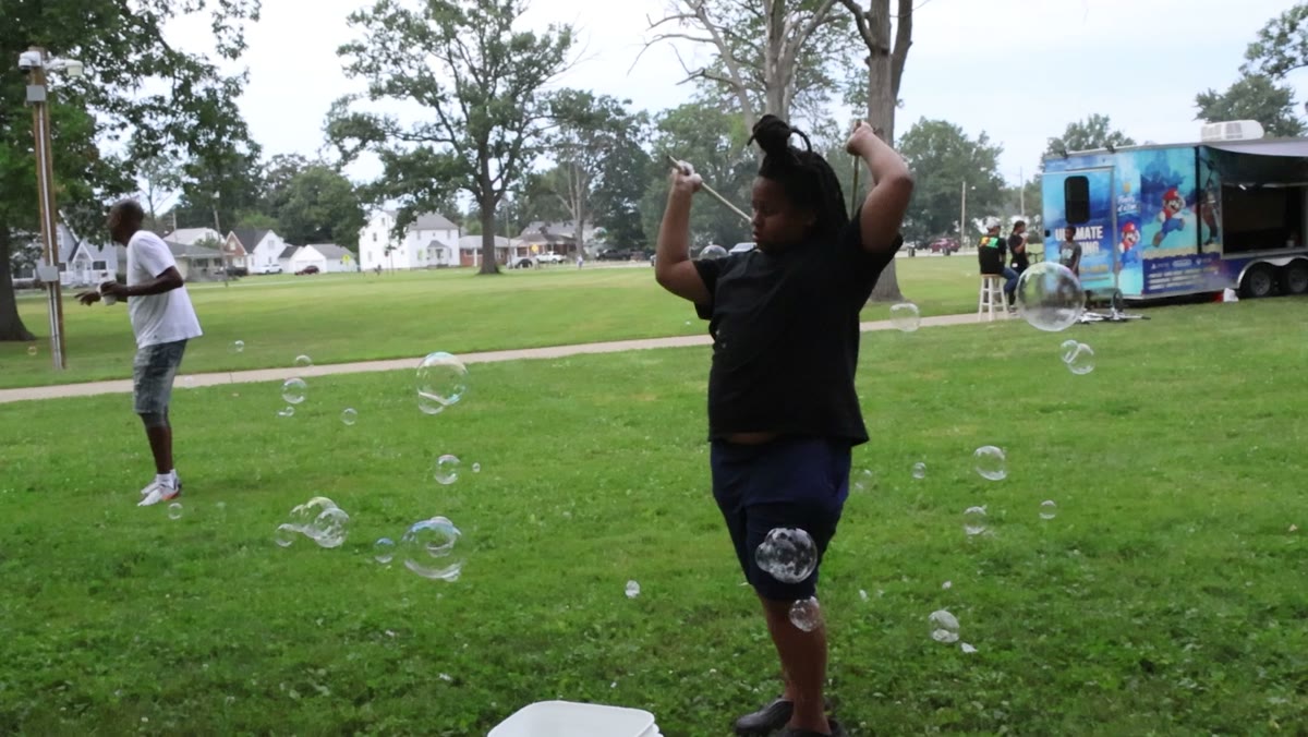 Outdoor community event coverage
